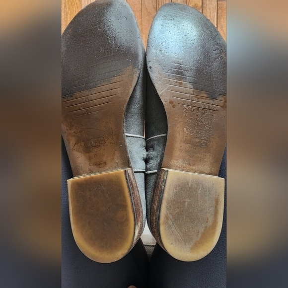 Gray Suede Knee-High Boots - Picture 3 of 11